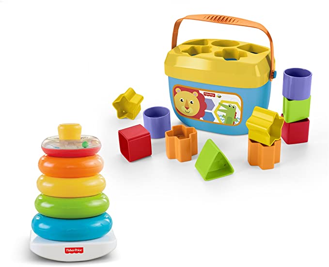 Fisher-Price Rock-a-Stack & Baby's First Blocks Bundle
